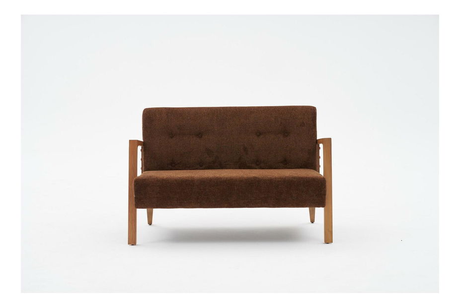 Pohovka dvousedačka Kramer (hnědá)