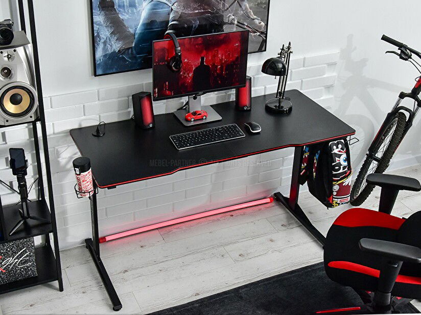PC stolek Matts 140 (černá)