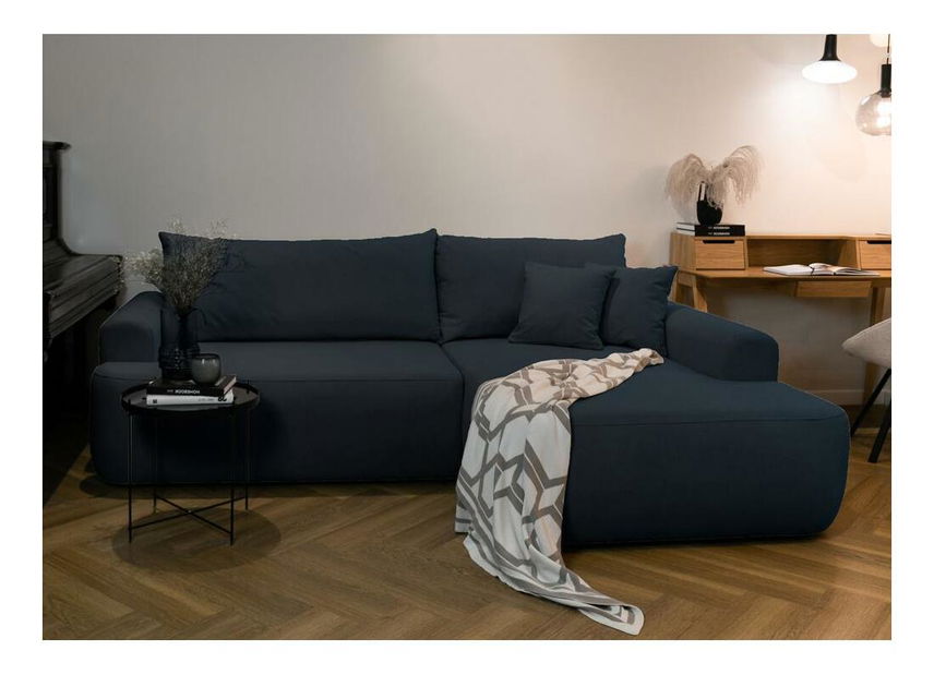 Rohová sedací souprava Olivo I (P) (modrá + černá)