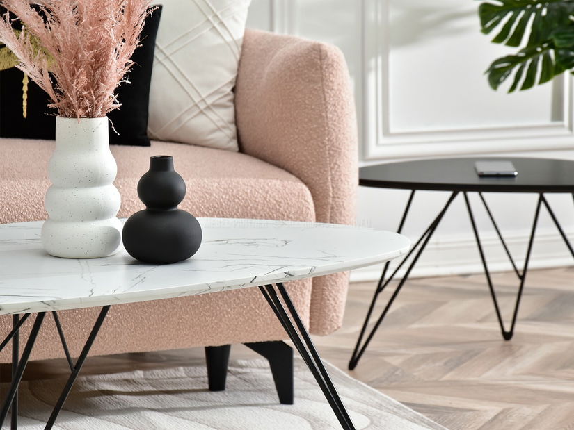 Konferenční stolek Rave Zest Xl (bílá + černá)