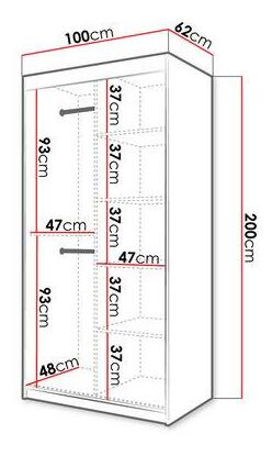 Šatní skříň Torro 1 (bílá)