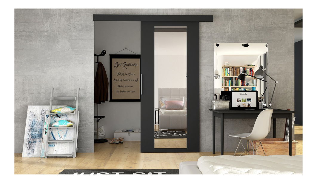 Posuvné dveře Madrazo 4 (černá matná)