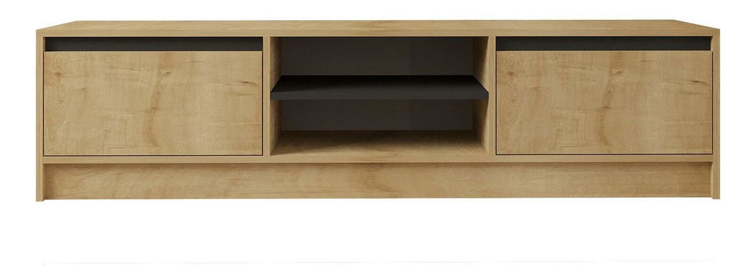 TV stolek/skříňka Netibo (dub safírový + antracit)