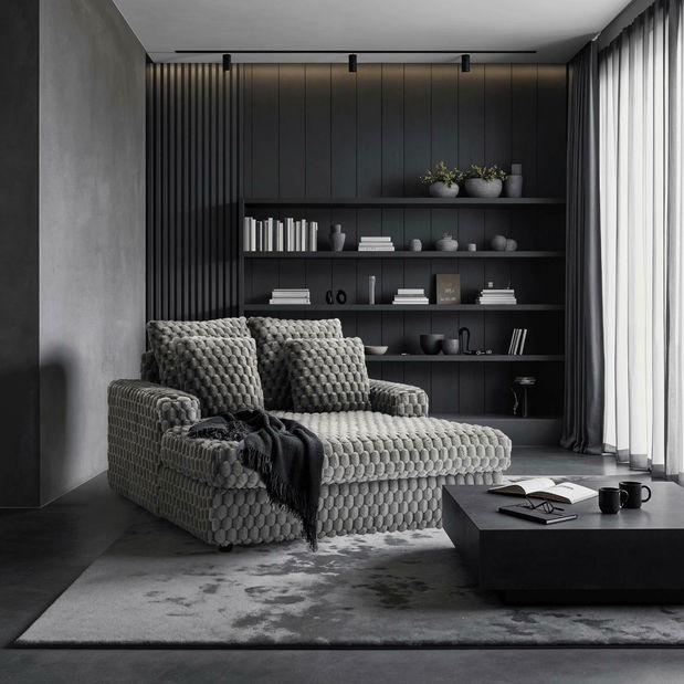 Křeslo Kasparov (šedá)