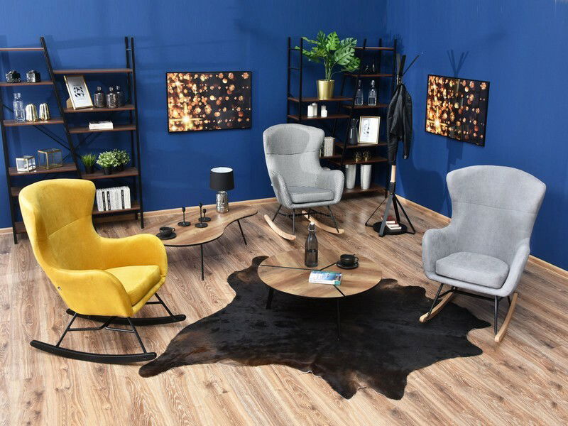 Křeslo Nesí (žlutá + černá)