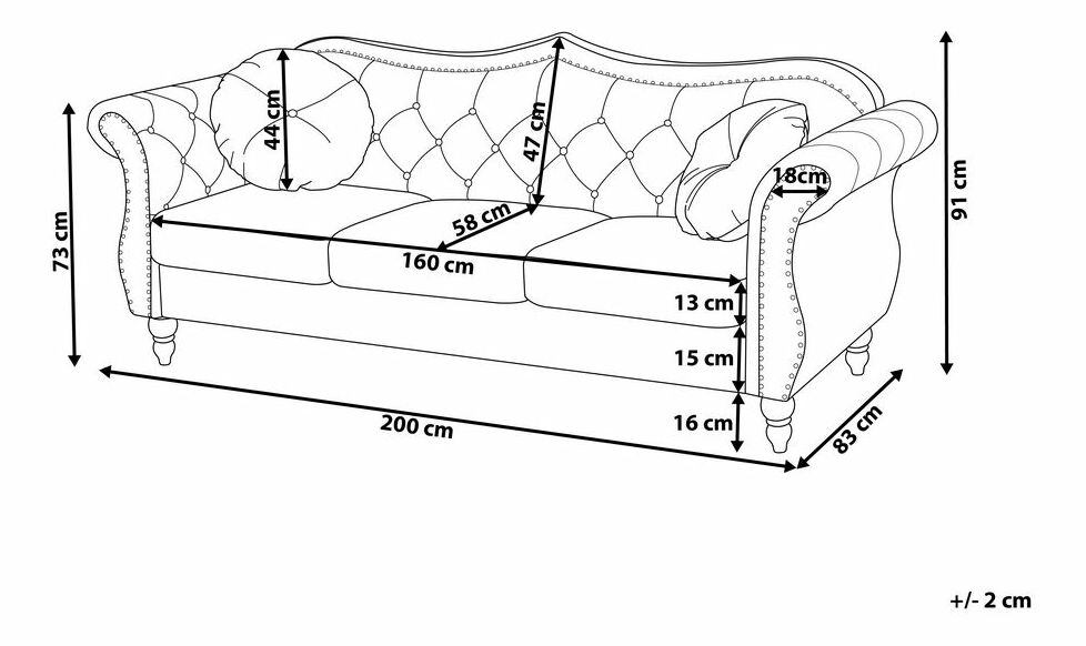 Pohovka Stege (červená)