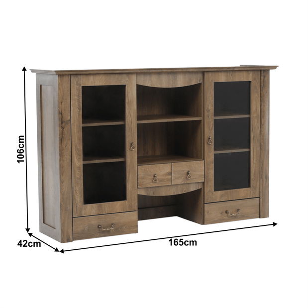 Vitrína (nástavba) Valiara DA18 (dub lefkas)