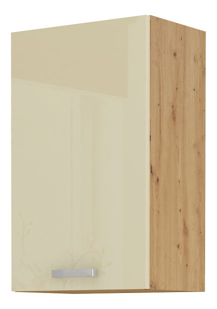 Horní kuchyňská skříňka Arryn 45 G-72 1F (dub artisan + lesk krémový)