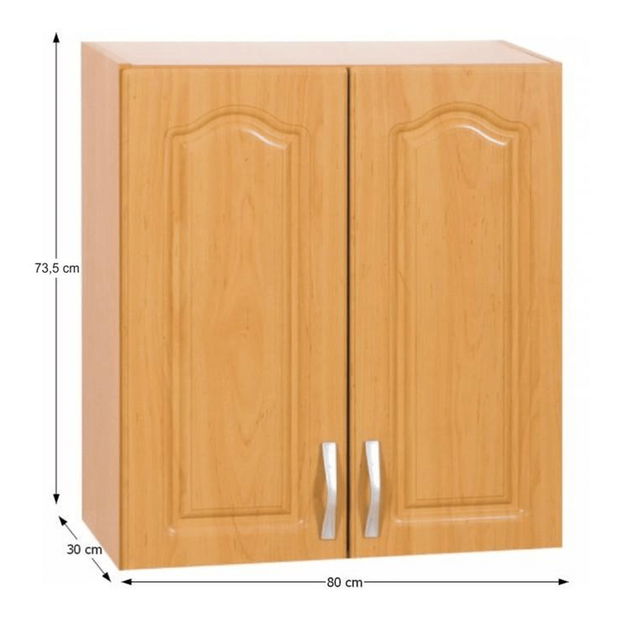 Horní kuchyňská skříňka Lonicera MDF klasik W80 *bazar