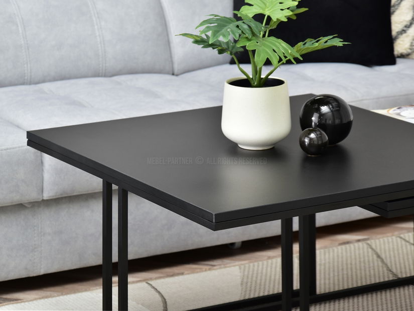 Set 2 konferenčních stolků Destapamos (černá)