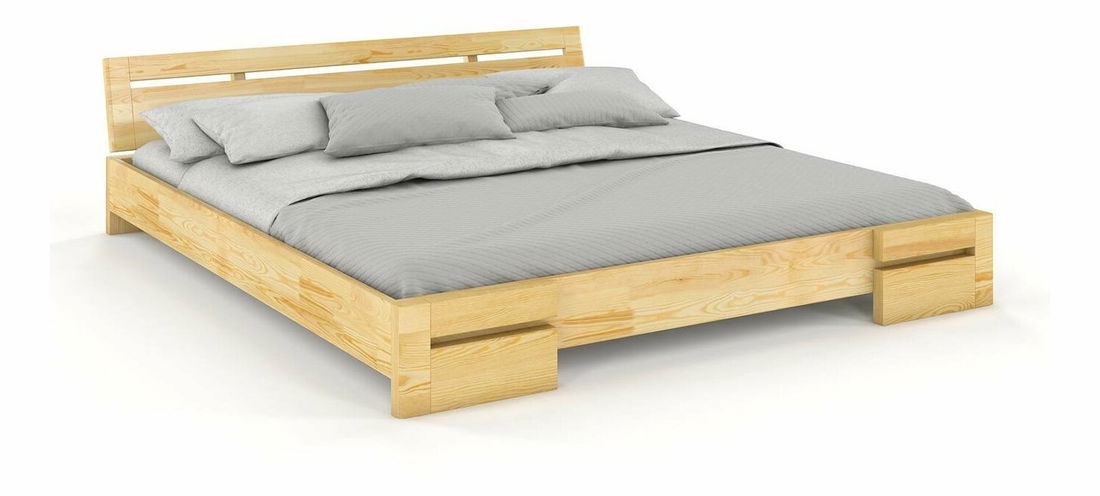 Manželská postel 200 cm Naturlig Bokeskogen (borovice)