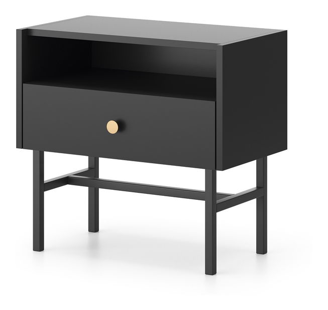 Noční stolík Desanta (černá)
