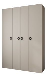 Šatní skříň 170 cm Carmela 50-1 (kašmír + černá)