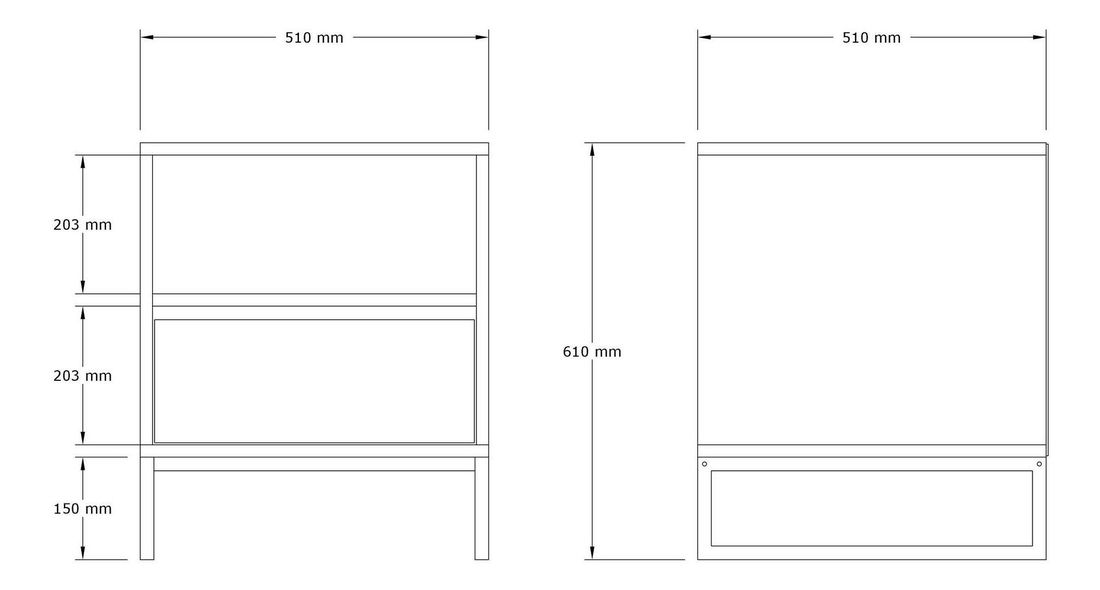 Noční stolek Pedami (antracit)