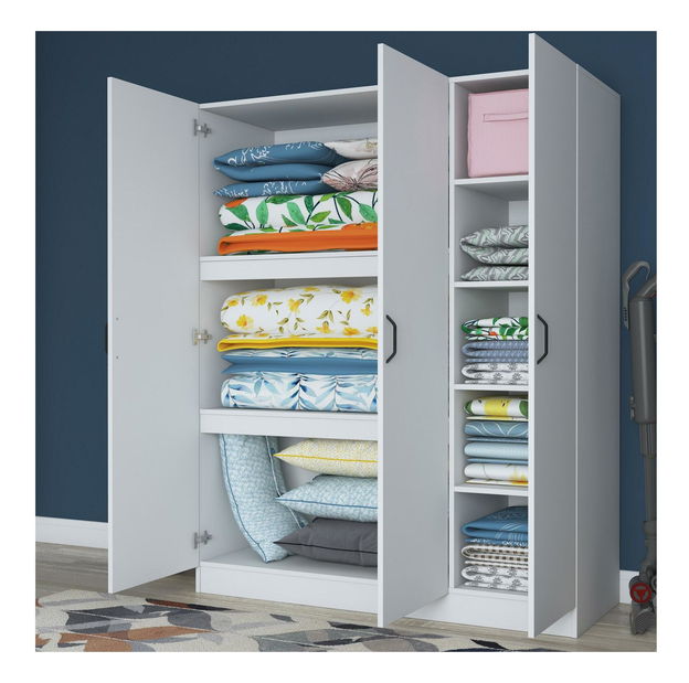 Policová skříň Bafaretta 5 (bílá)