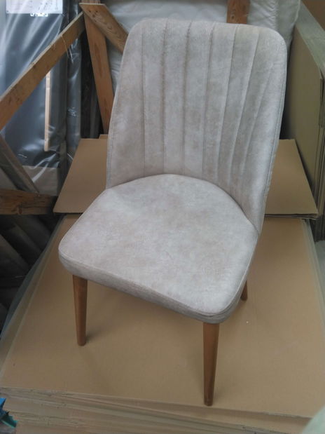 Jídelní židle Alf (Krémová + Ořech) *bazar