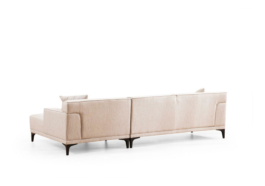 Rohová sedačka Petrafonzo (P) (bílá + černá)