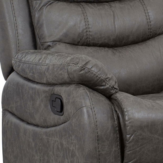 Polohovací křeslo Troquelados (šedá)