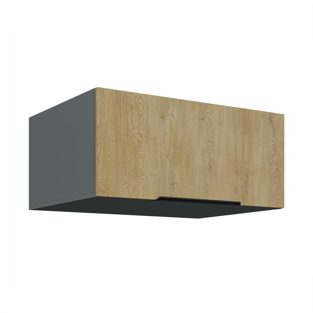 Horní kuchyňská skříňka Carminia 80 NAGU-36 1F (dub cremona + antracit)