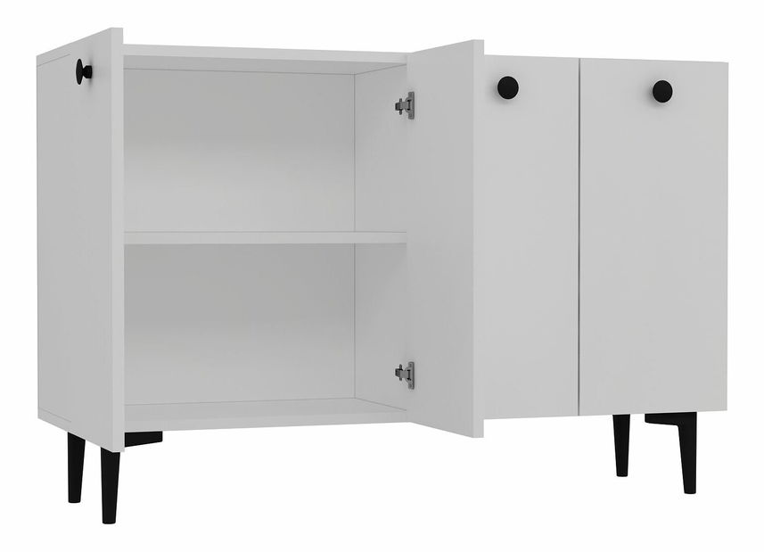 Skříňka Betí (bílá + dub safírový)