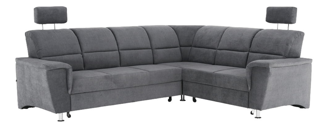Rohová sedací souprava Stan (šedá) (P)