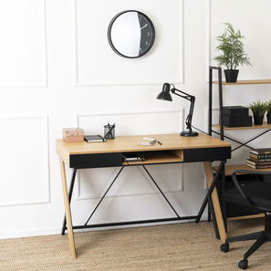 Psací stolek Reaparecio (dub zlatý + černá)