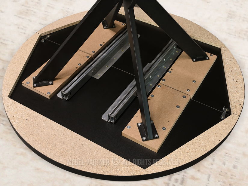 Jídelní stůl Rompa (dub + černá)