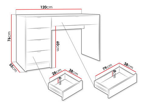 PC stolek Rozoma (písková béžová)