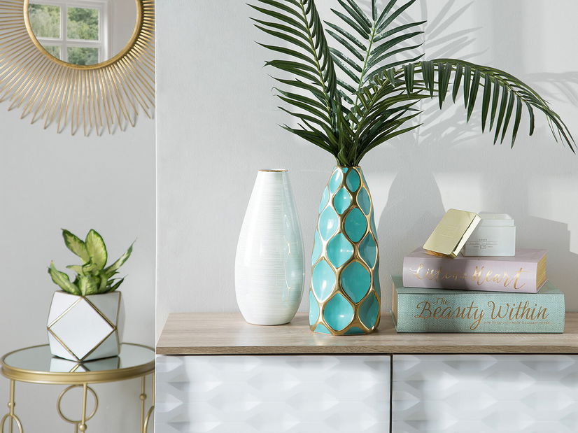 Váza ARABOA 34 cm (bílá)