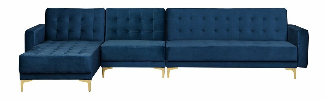 Rohová sedací souprava Aberlady 3 (námořnická modrá) (L)
