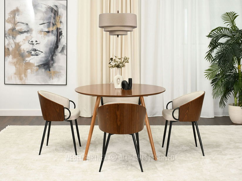 Židle Elviria K (ořech + černá)