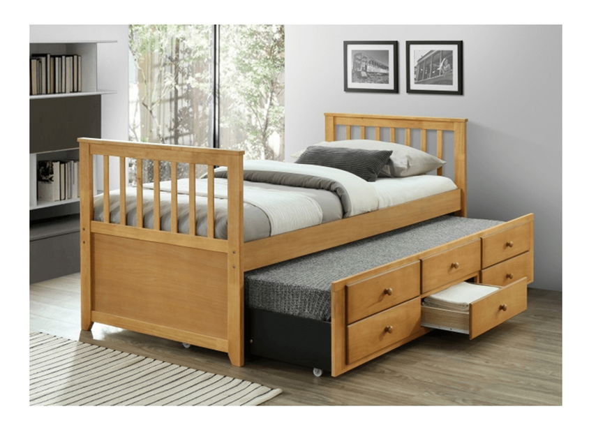 Jednolůžková postel 90 cm Austin (dub) (s roštem)