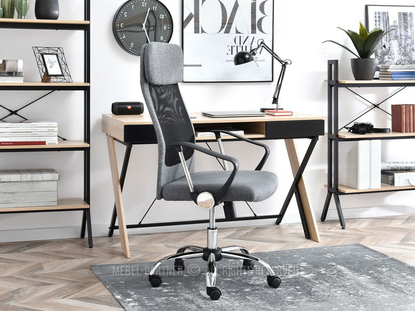 Křeslo Kuba (šedá + černá)