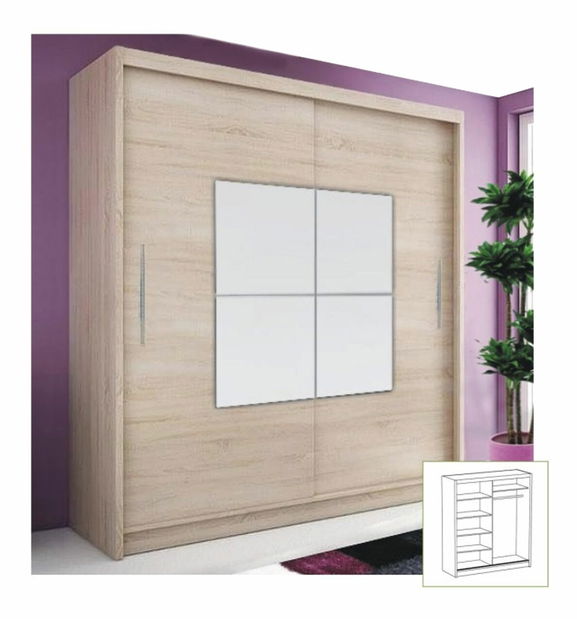 Šatní skříň Boca III