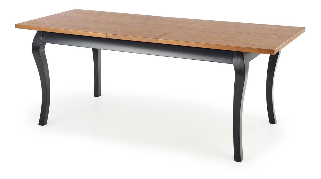Jídelní stůl Windsurfing (dub tmavý + černá)