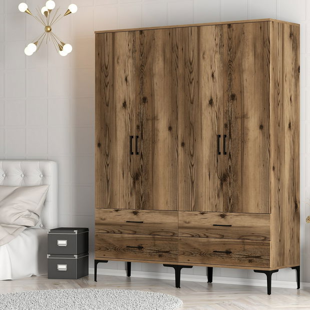 Šatní skříň Kiara TT (ořech)