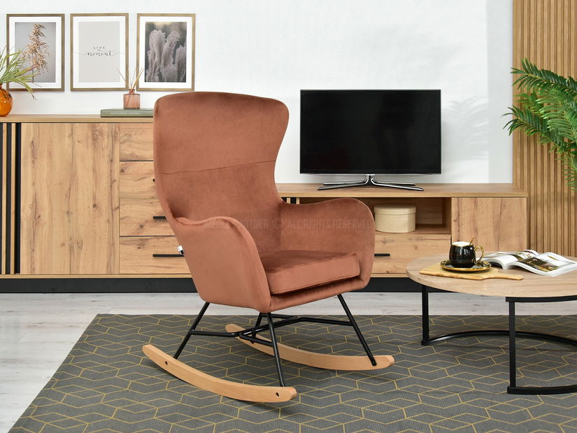 Křeslo Nese (měděná + buk bílý)