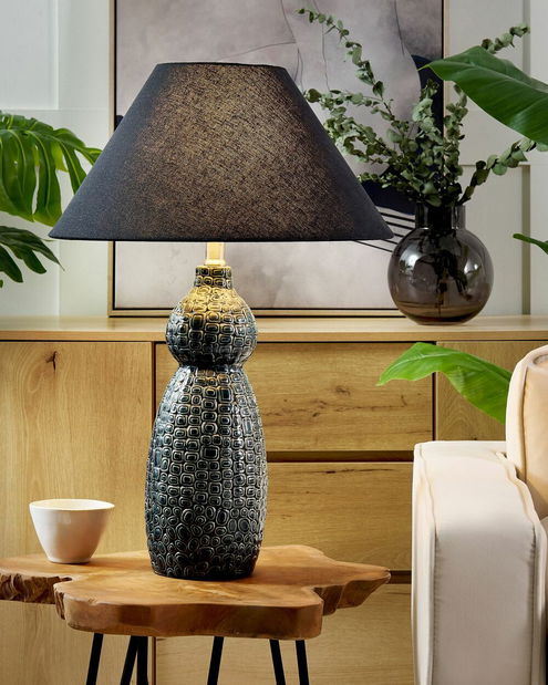 Stolní lampa Matza (modrá + černá)