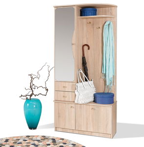 Předsíň Ganton Max (dub sonoma) (se zrcadlem) (L)
