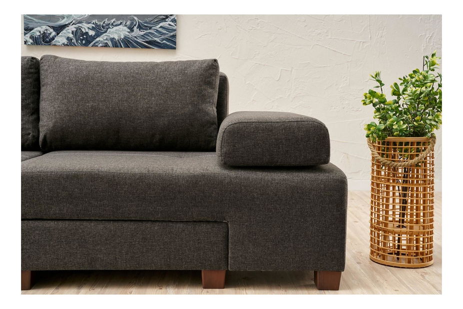 Rozkládací pohovka Perenilla L (antracit + ořech)