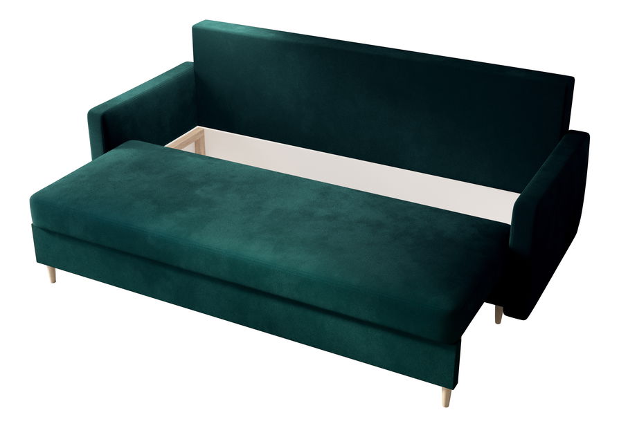 Pohovka dvousedačka Aura (smaragdová)