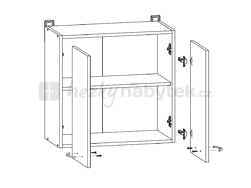 Horní kuchyňská skříňka BRW Junona line G2D/60/57 (Dub sonoma)