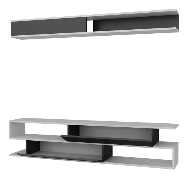 Obývací stěna Simpsonic (bílá + černá)