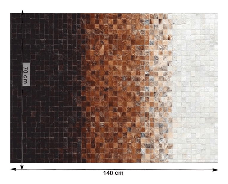 Luxusní kožený koberec 70x140 cm Koza typ 7