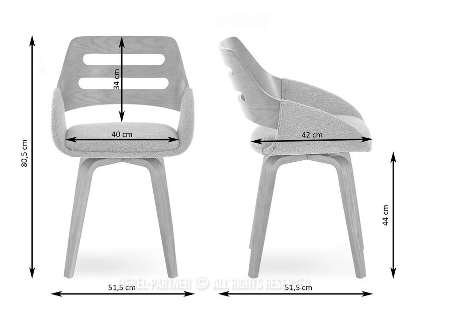 Jídelní židle Transmitan (béžová)