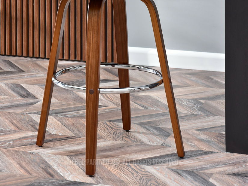 Židle Hook (ořech + chromová)