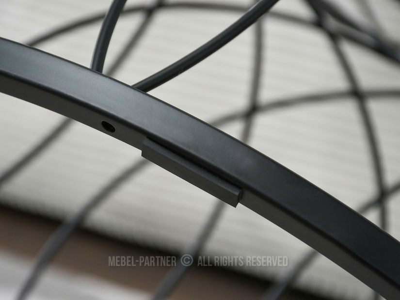 Konferenční stolek Foxy (černý mramor + černá)