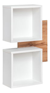 Poličky Elaine 20 WTW EY typ 04 (bílá + dub wotan)