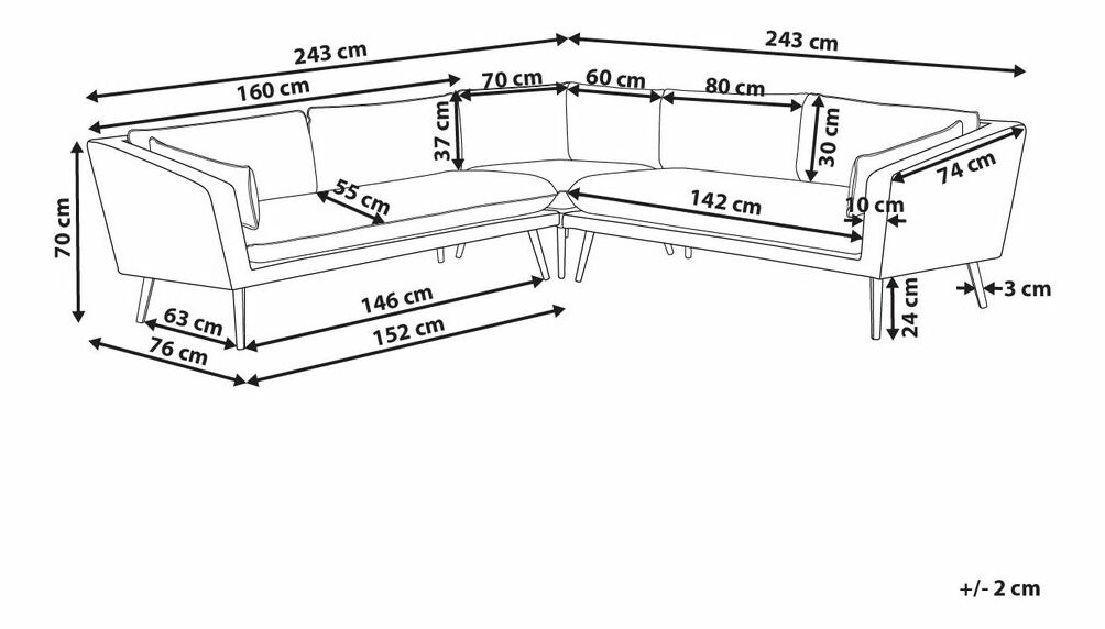 Zahradní pohovka Loret (šedá)