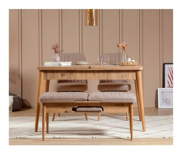 Jídelní židle Vlasta 1 (borovice atlantická + kámen)